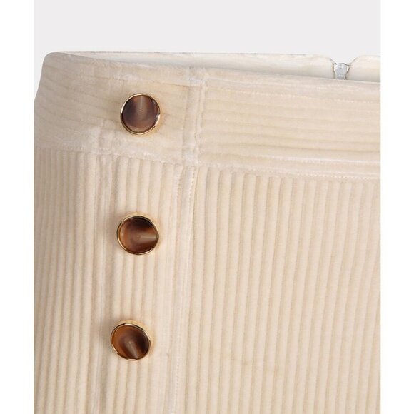 NWT ESQUALO Cream Corduroy Mini Skirt - Picture 7 of 8